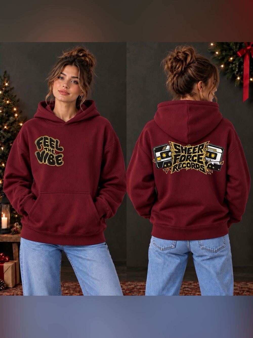 Feel The Vibe Cassette Hoodie, Vintage Mixtape Sweatshirt, Retro Music Tee